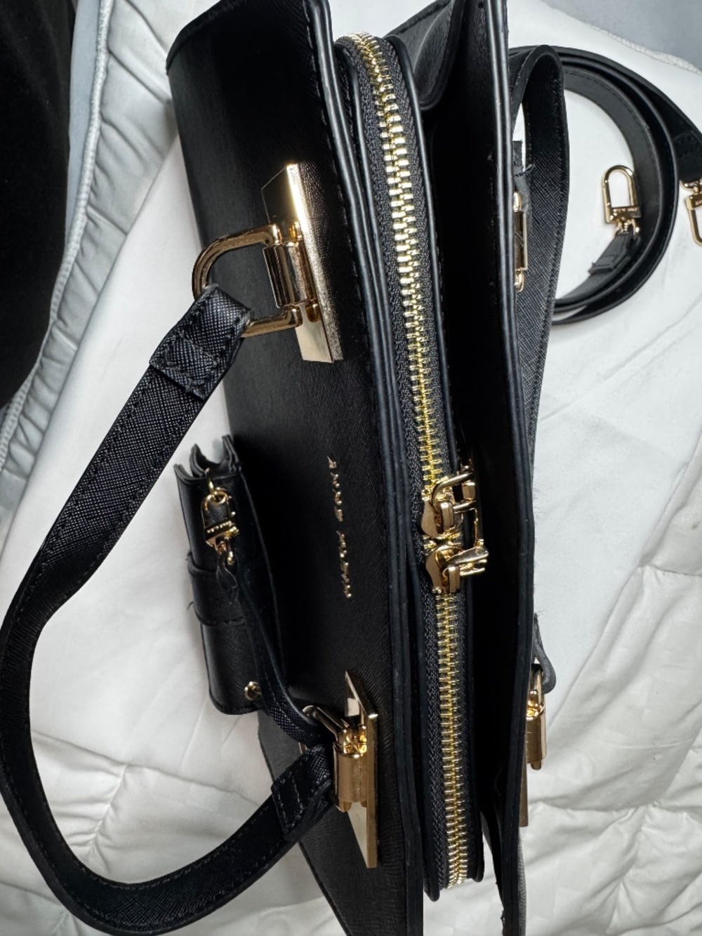 Ann Klein Black Sachet Purse with Mini Evening or Casual is Very Elegant - Picture 2 of 13